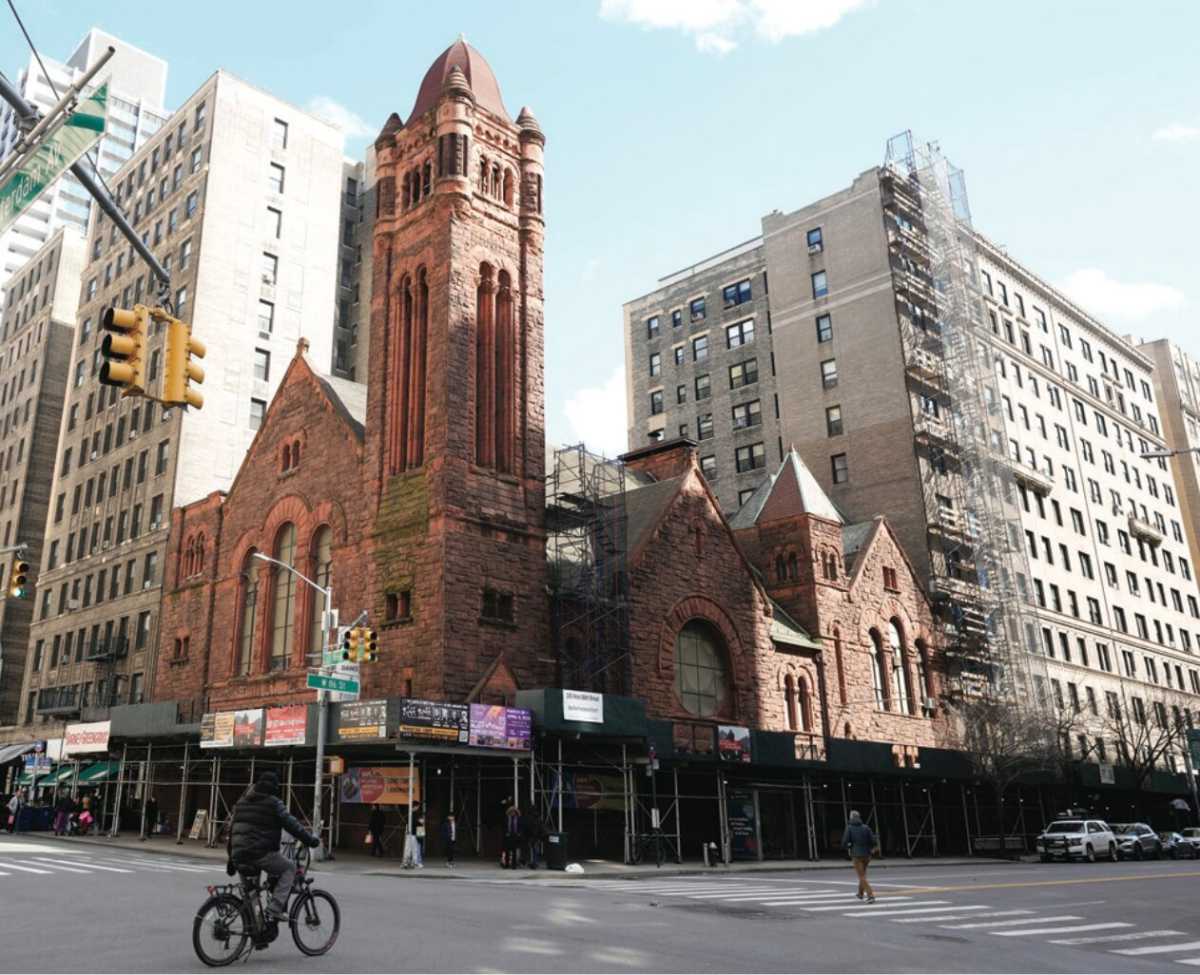the exterior of Manhattan's West Park Presbyterian Church