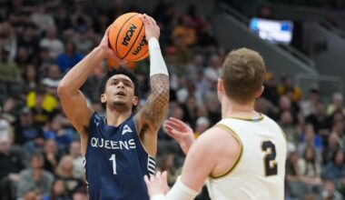 Queens University falls to No. 2 Purdue in NCAA Tournament debut