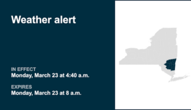 NY weather: Weather alert affecting part of New York until Monday morning