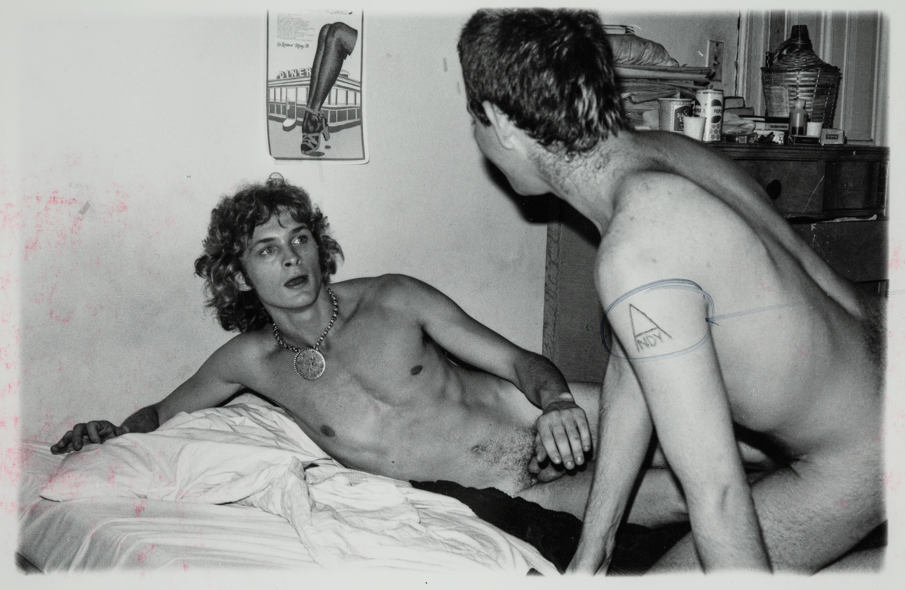 Jackie Curtis and friend, Chelsea Hotel, 1970