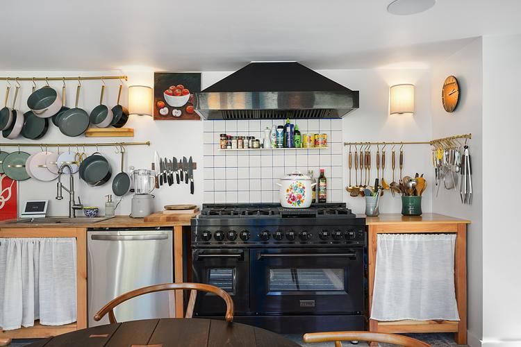 The sweet kitchen at Drew Barrymore's home in Harrison New York
