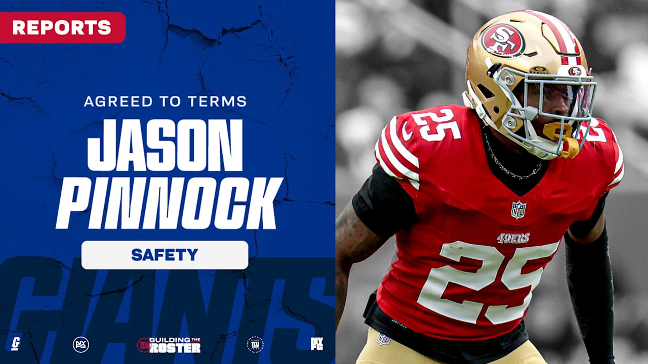 Giants agree to terms with S Jason Pinnock, pending physical