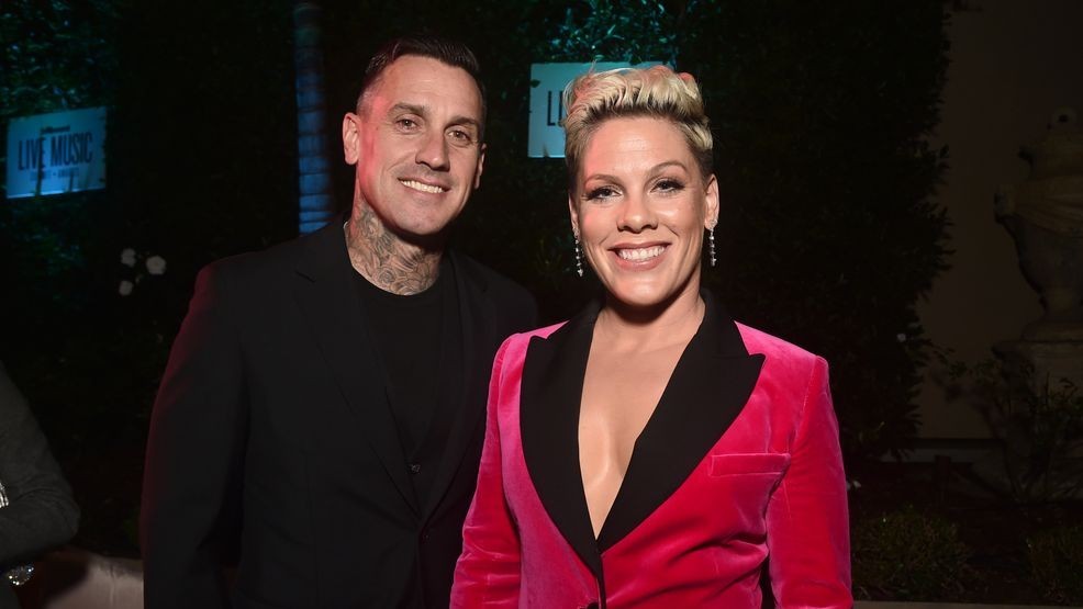 BEVERLY HILLS, CALIFORNIA - NOVEMBER 05: Carey Hart and Pink attend Billboard's 2019 LIve Music Summit and Awards Ceremony at the Montage Hotel on November 05, 2019 in Beverly Hills, California. (Photo by Alberto E. Rodriguez/Getty Images)