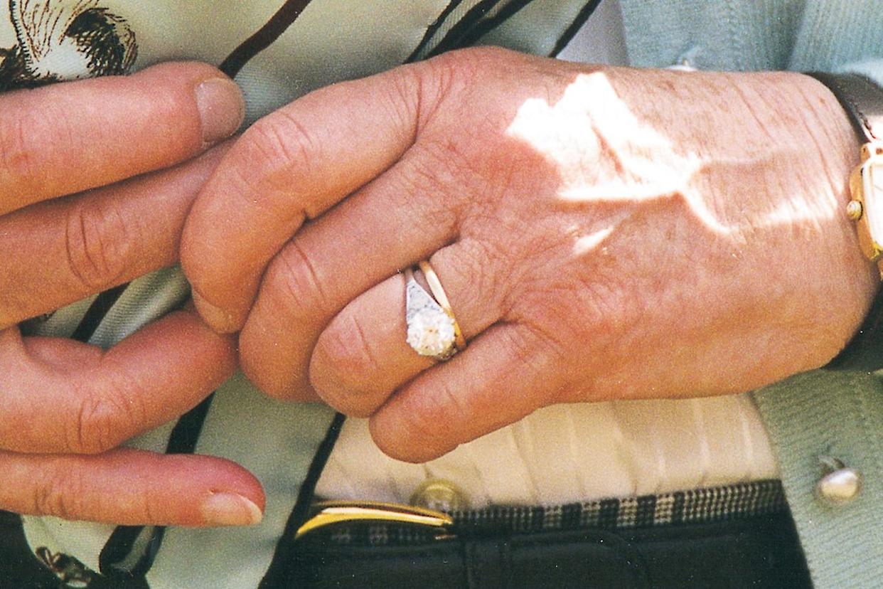 Queen Elizabeth II's engagement ring.Credit: Tim Graham Photo Library via Getty