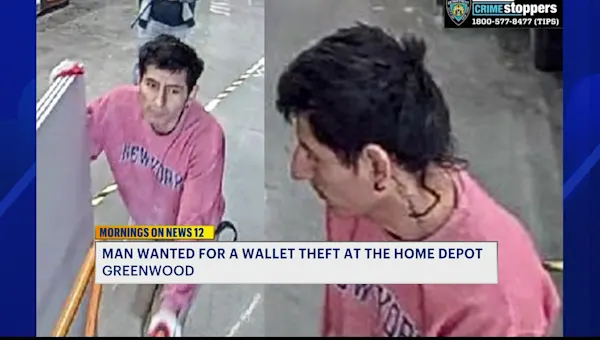 News 12 | Brooklyn | Man wanted for allegedly stealing wallet at Home Depot in Greenwood