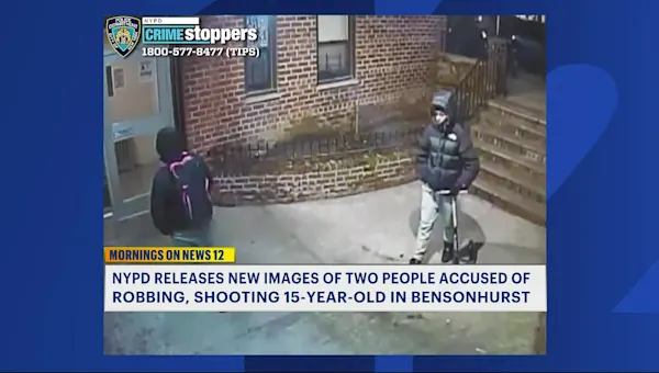 News 12 | Brooklyn | Police release photos of 2 people accused of robbing, shooting teen in Bensonhurst
