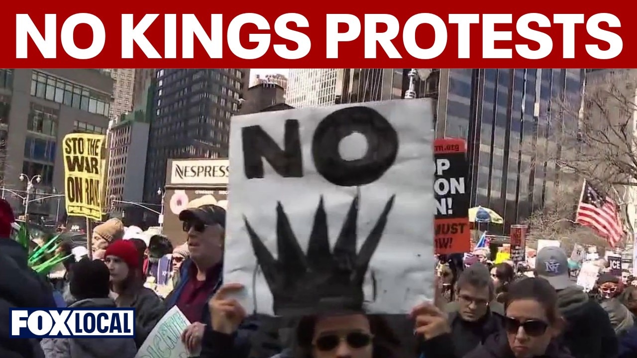 'No Kings' protests take over NYC, thousands march through city