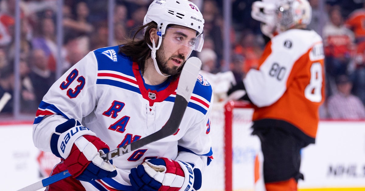 Mika Zibanejad's 3-point game helps New York Rangers rout Philadelphia Flyers