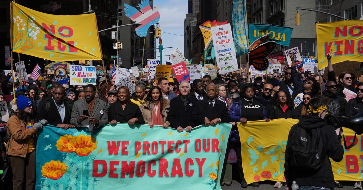 No Kings New York City protests call out Trump on Iran, immigration