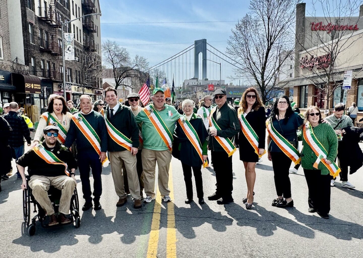 The Bay Ridge St. Patrick’s Day Parade honorees march in the parade. Photo: Arthur De Gaeta/Brooklyn Eagle