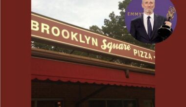 Jon Stewart surprises fans at Brooklyn Square Pizza in Shrewsbury