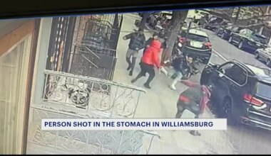 News 12 | Brooklyn | Man shot in Williamsburg following sidewalk brawl; 4 men on the run