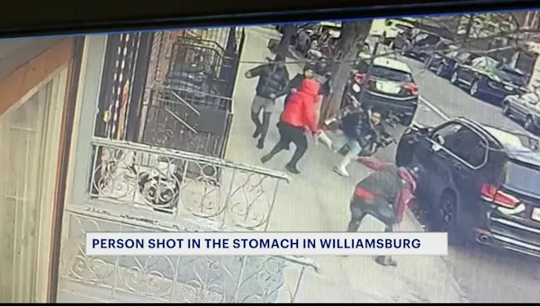 News 12 | Brooklyn | Man shot in Williamsburg following sidewalk brawl; 4 men on the run
