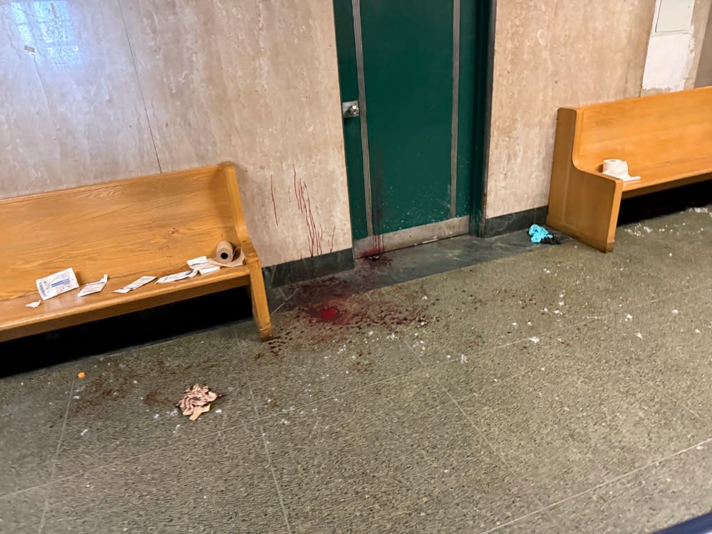 A gang-related stabbing inside Manhattan criminal court earlier this year was nearly fatal. Steven Hirsch