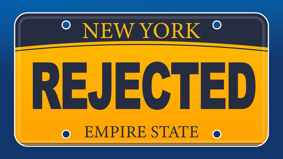 From clever to confusing: the personalized license plates New York won’t allow