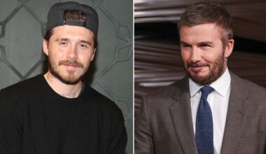 David Beckham and son Brooklyn avoid awkward run-in in Beverly Hills Hotel