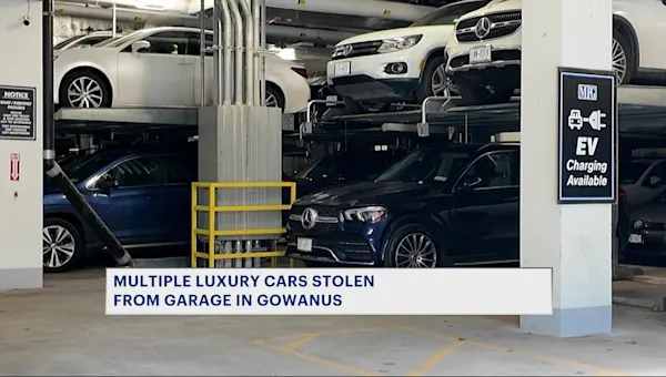 News 12 | Brooklyn | Sources: Luxury car theft spree hits multiple Gowanus parking garages