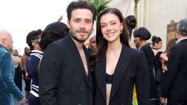 Nicola Peltz Celebrates Brooklyn Beckham's Birthday in Backless Minidress