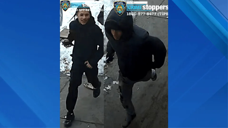 Police are searching for two suspects accused of robbing a 12-year-old girl in the Bronx