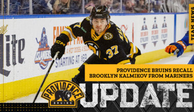 PROVIDENCE BRUINS RECALL BROOKLYN KALMIKOV FROM MARINERS