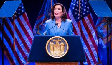 In Western New York, Gov. Hochul talks of tariffs and the high costs of renewable energy