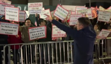 Protests heat up in Brooklyn over men's homeless shelter as demonstrators block construction site