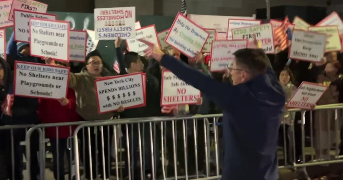Protests heat up in Brooklyn over men's homeless shelter as demonstrators block construction site