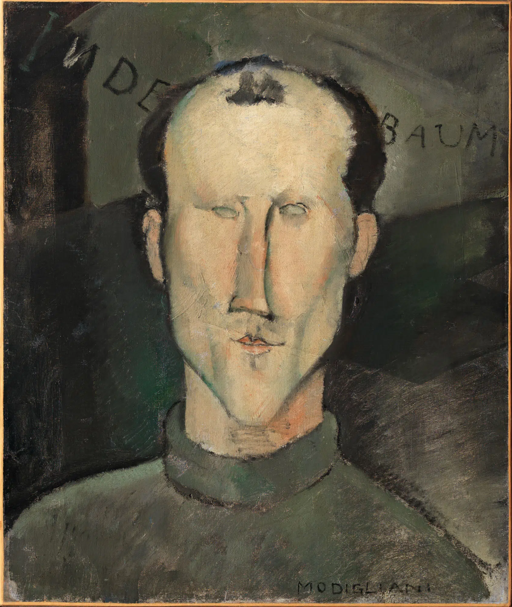 Amedeo Modigliani, “Léon Indenbaum,”1916. Oil on canvas