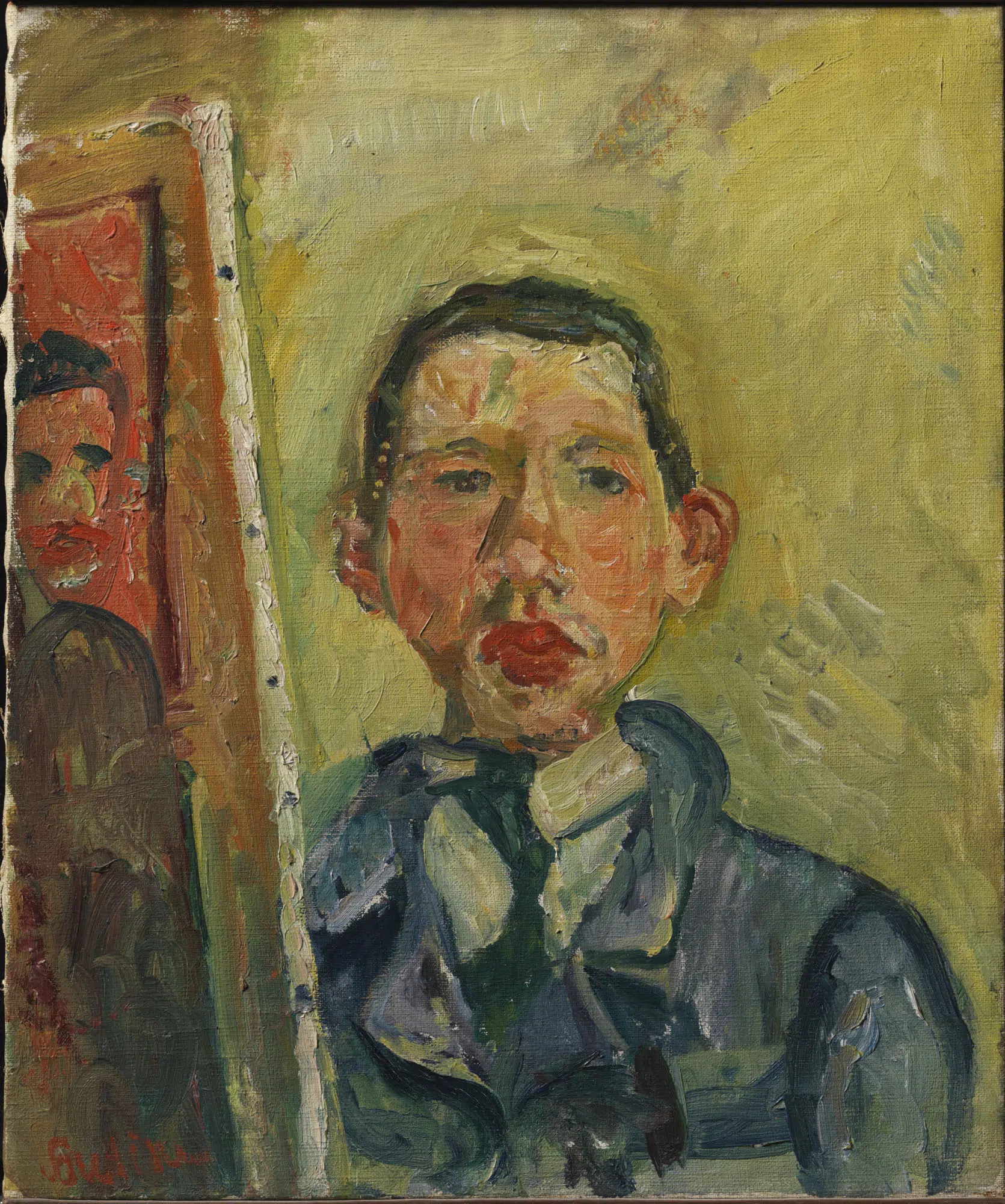 Chaim Soutine, “Self-Portrait,” ca. 1918. Oil on canvas.