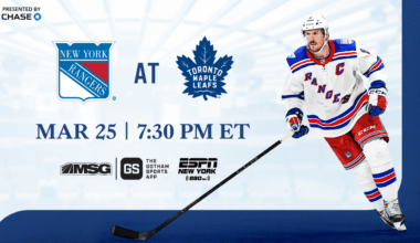 Rangers at Maple Leafs: Pregame Notes