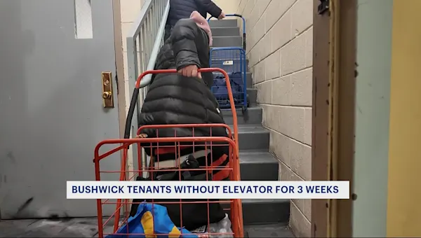 News 12 | Brooklyn | 'I feel like I’m in prison.' Bushwick tenants spend 3 weeks without an elevator