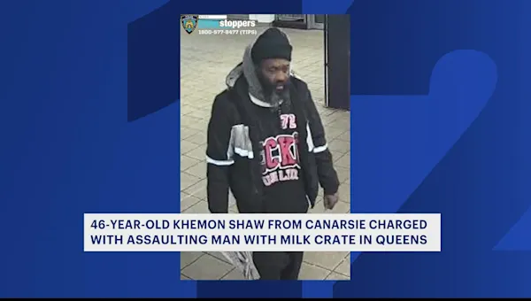 News 12 | Brooklyn | Canarsie man accused of attacking another man with milk crate at Queens Plaza subway station