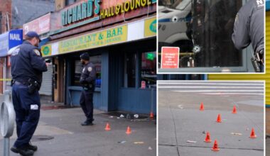 Four people hit with bullets in NYC bar brawl as one victim's foot 'shot off': witness