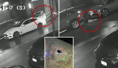 Shocking video shows off-duty NYPD cop shoot man who may have been involved in car theft -- as he's suspended