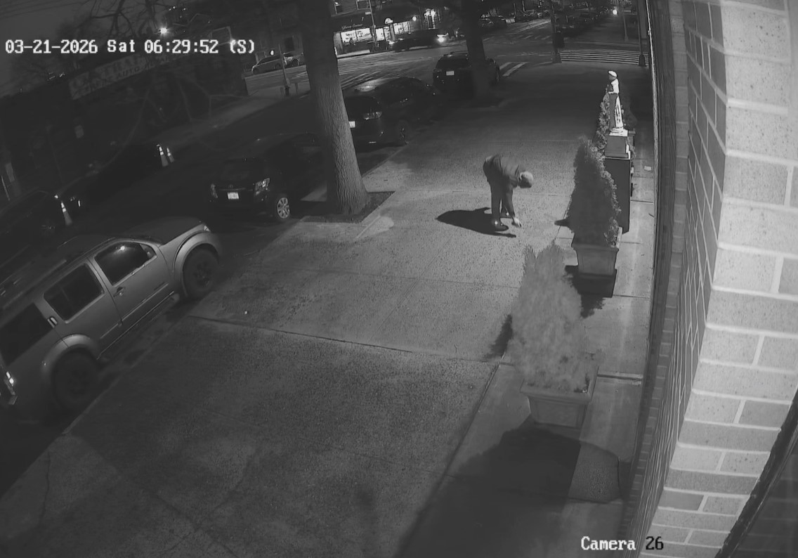 Statue at St Ritaâs in Long Island city was vandalized...