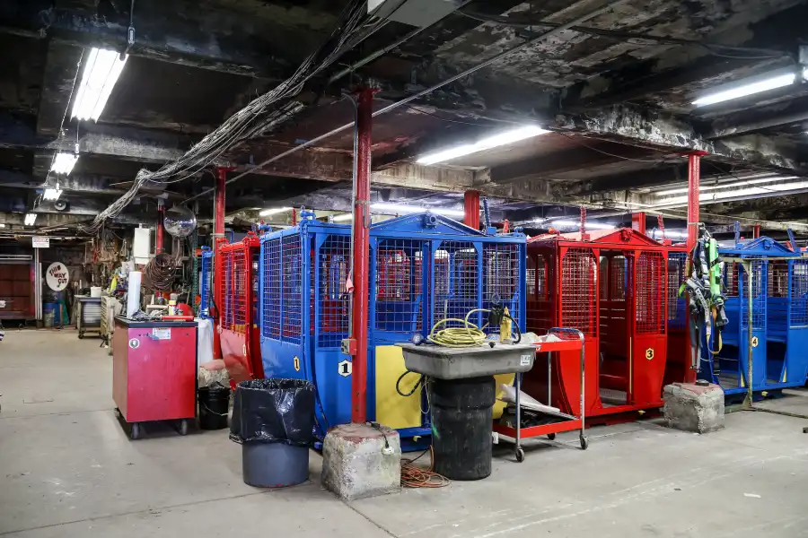wonder wheel cars in storage