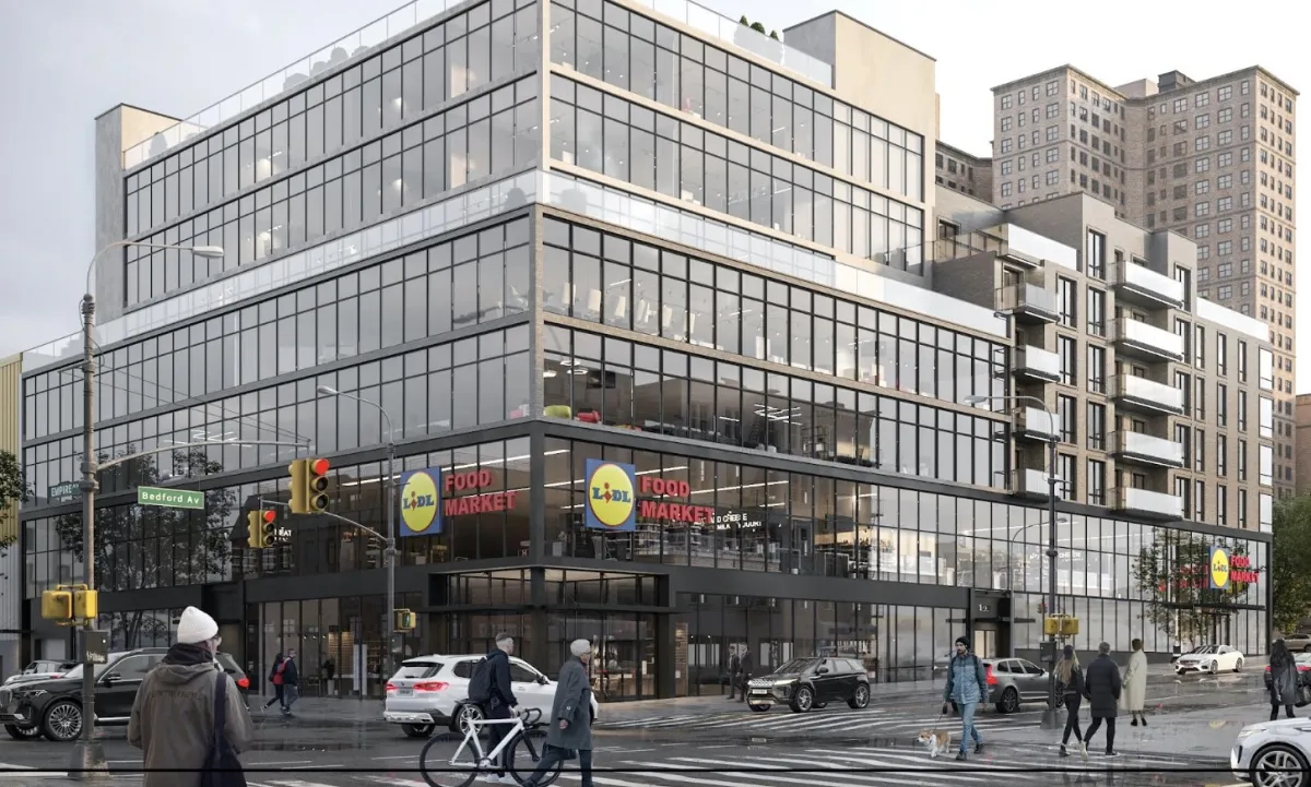 rendering showing lidl on the main level