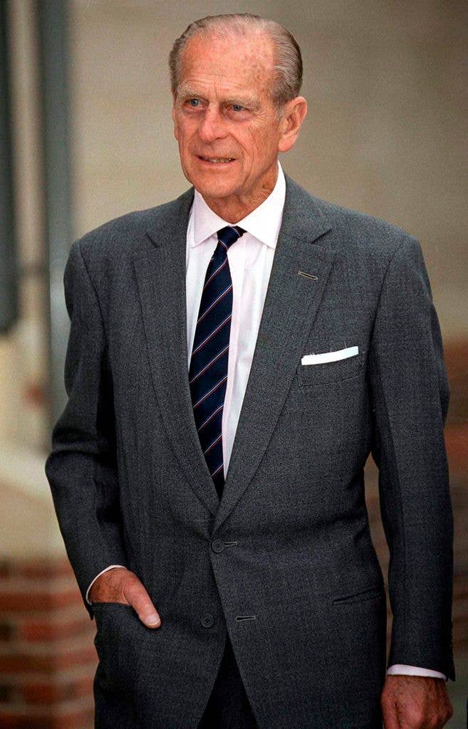 prince philip grey suit