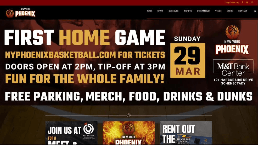 New York Phoenix set for first home game at M&T Bank Center in Schenectady