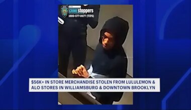 News 12 | Brooklyn | Over $56,000 in clothing stolen during Lululemon, Alo theft ring in Brooklyn and Manhattan