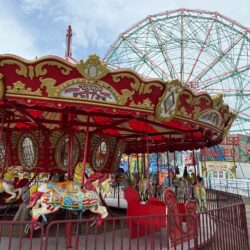 Deno's Wonder Wheel is preparing for its opening day. Photo: Charles Denson/Deno’s Wonder Wheel Amusement Park