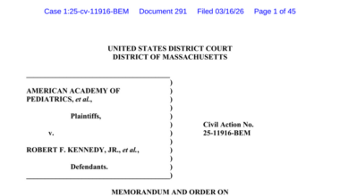 U.S. Court Rules Against RFK Jr.’s Vaccine Policies