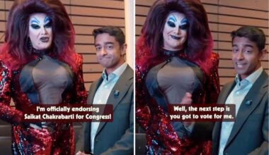 Bizarre moment AOC-linked millionaire gets drag queen to endorse him for Nancy Pelosi’s seat