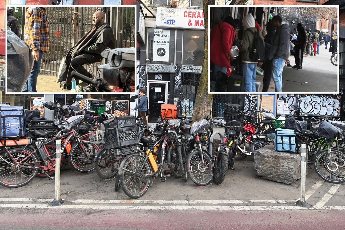 Hundreds of delivery drivers hanging outside East Village mosque overwhelming locals, forcing NYC businesses to close