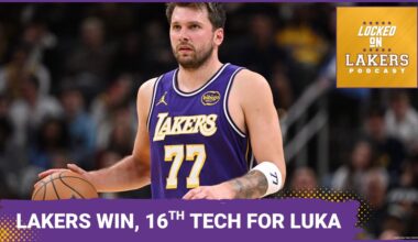 Sluggish Lakers Pull Away From Brooklyn 116-99, but Luka Gets 16th Tech.