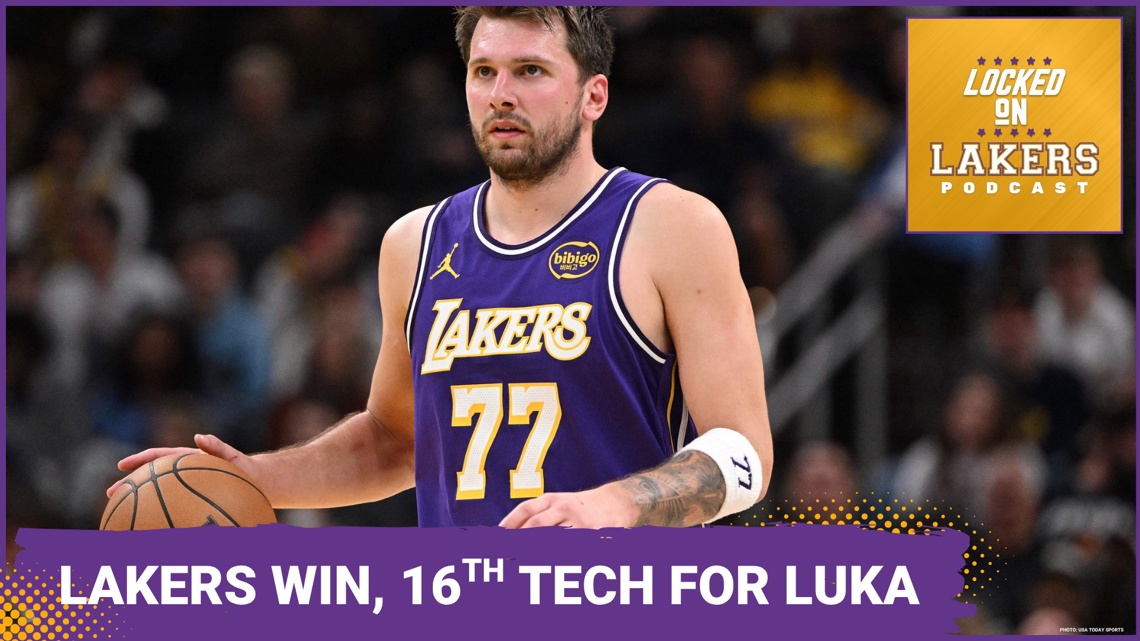 Sluggish Lakers Pull Away From Brooklyn 116-99, but Luka Gets 16th Tech.
