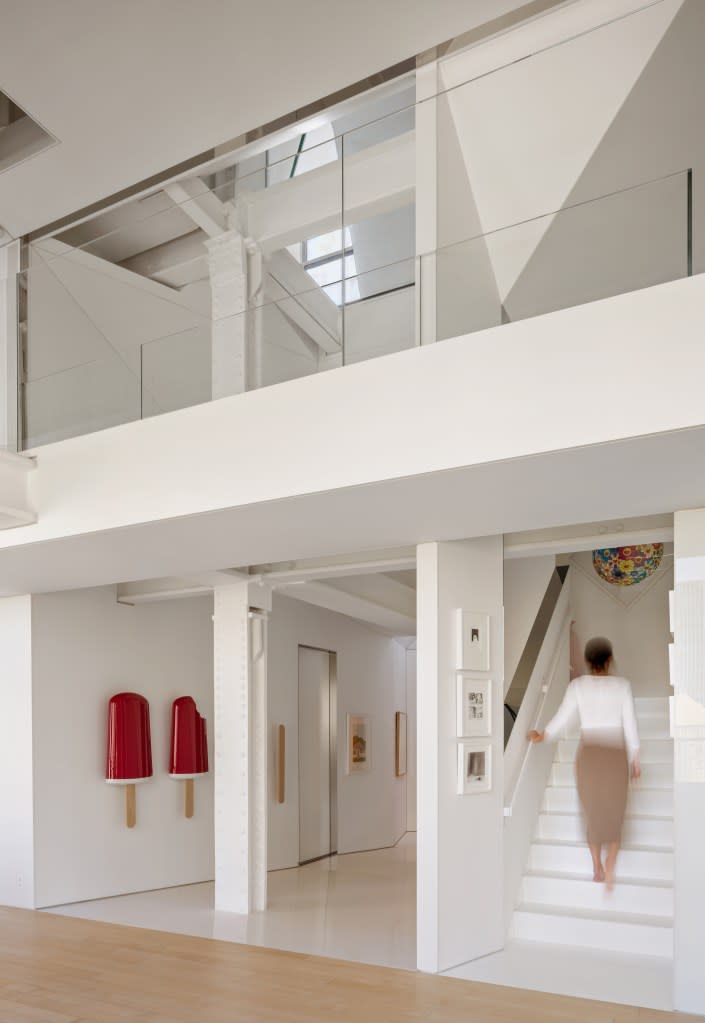 Art installations are seen throughout the home. Shannon Dupre of DD-Reps