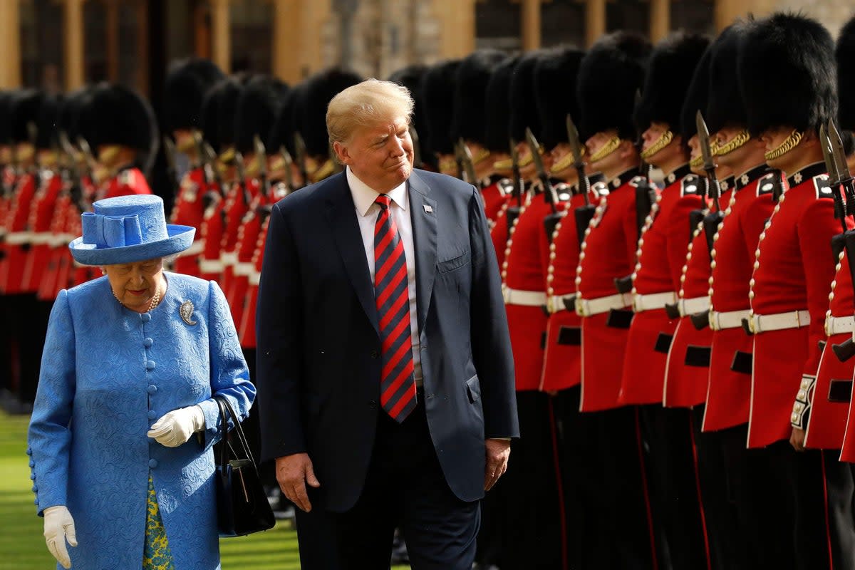 Donald Trump reportedly asked Queen Elizabeth who her favourite US president was (PA Archive)
