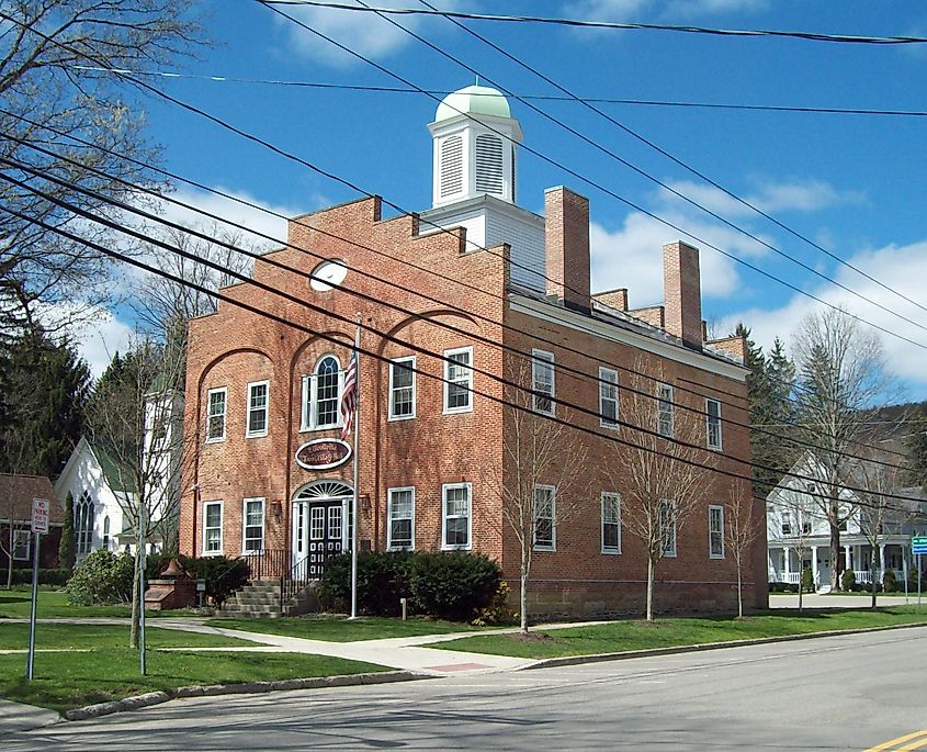 Ellicottville Town Hall in Upstate New York.
