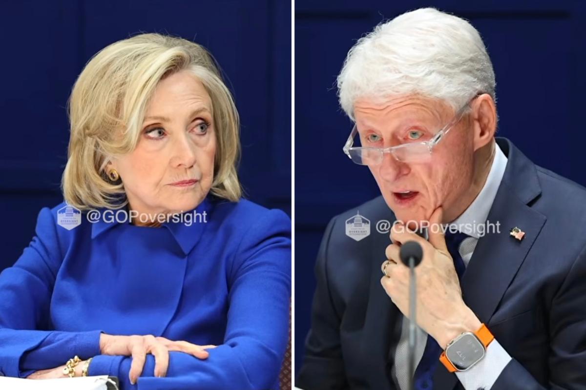 Epstein deposition videos show Bill Clinton shaking and furious Hillary pounding the table to storm off: 'I'm done with this'